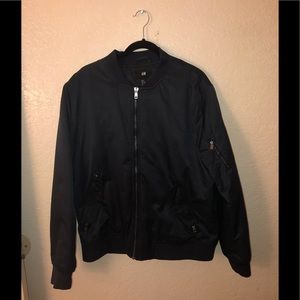 Men’s Navy Blue Bomber Jacket